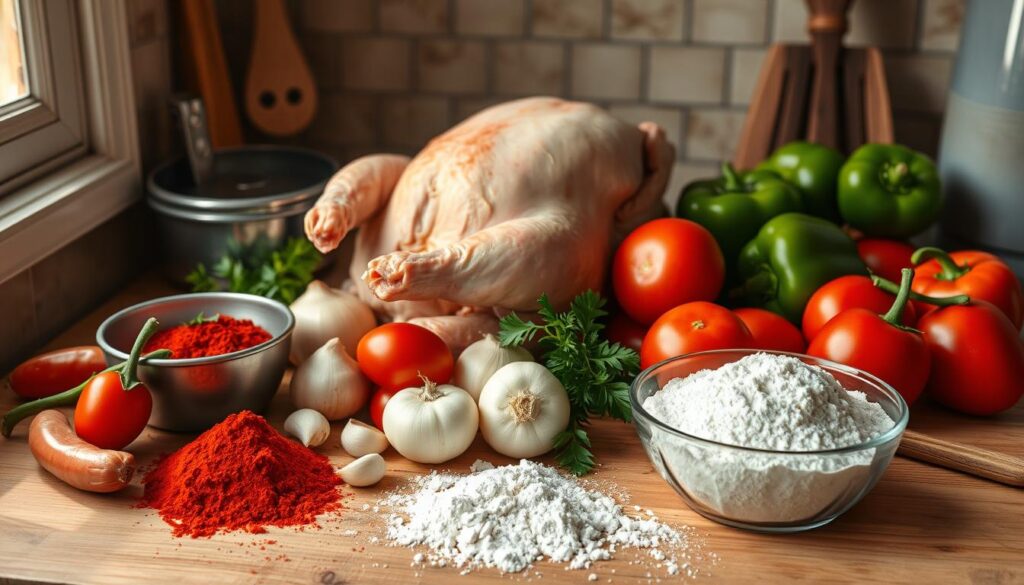 Authentic Hungarian Chicken Paprikash Ingredients