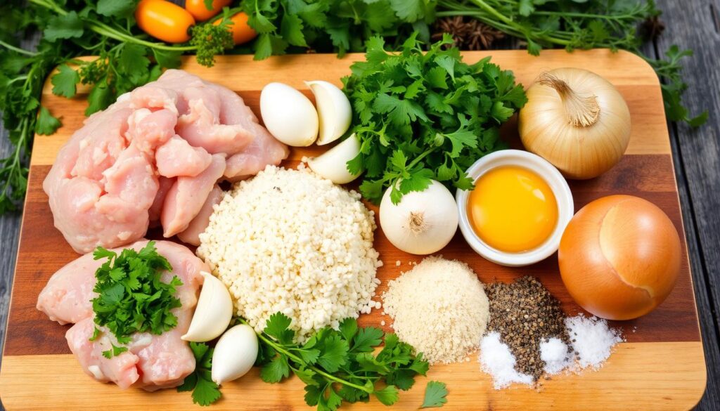 Baked Chicken Meatballs Ingredients