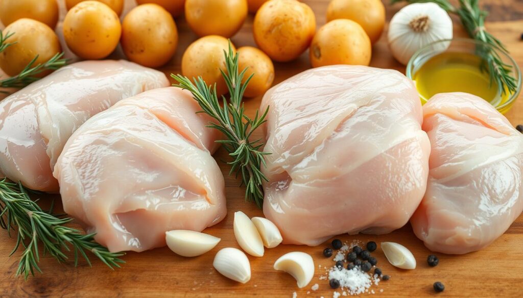 Chicken and Potato Ingredients