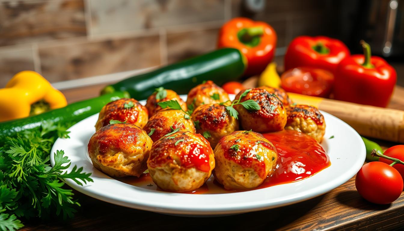 baked chicken meatballs