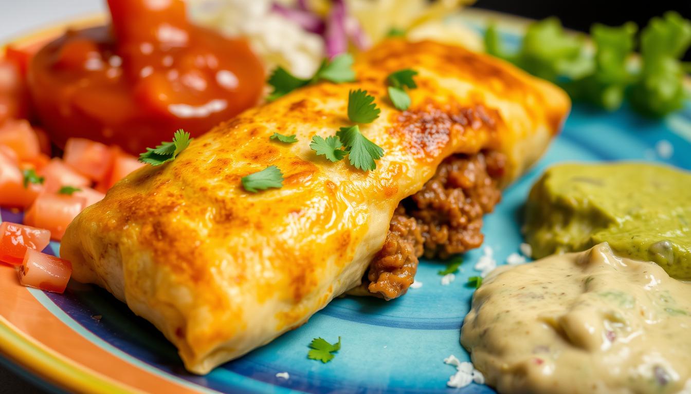 Beef chimichanga