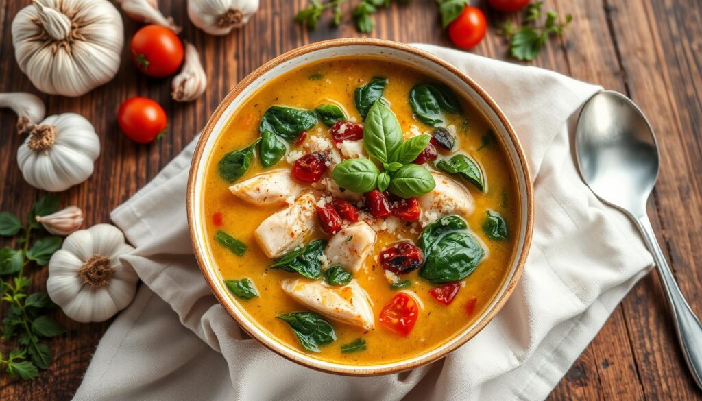 Creamy Tuscan Chicken Soup