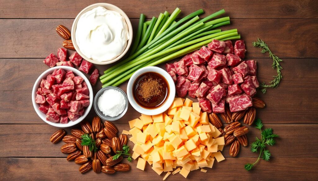 Dried Beef Cheese Ball Ingredients