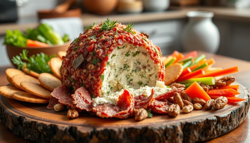 Dried beef cheese ball