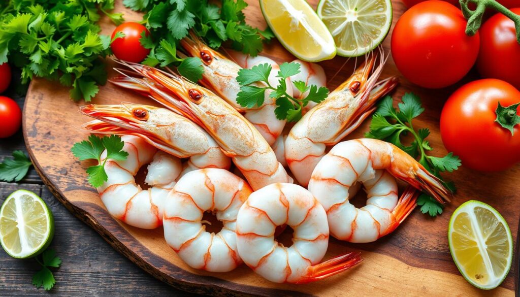 Fresh Shrimp Selection for Enchiladas