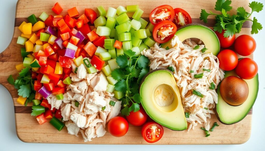 Ingredients for Healthy Chicken Salad