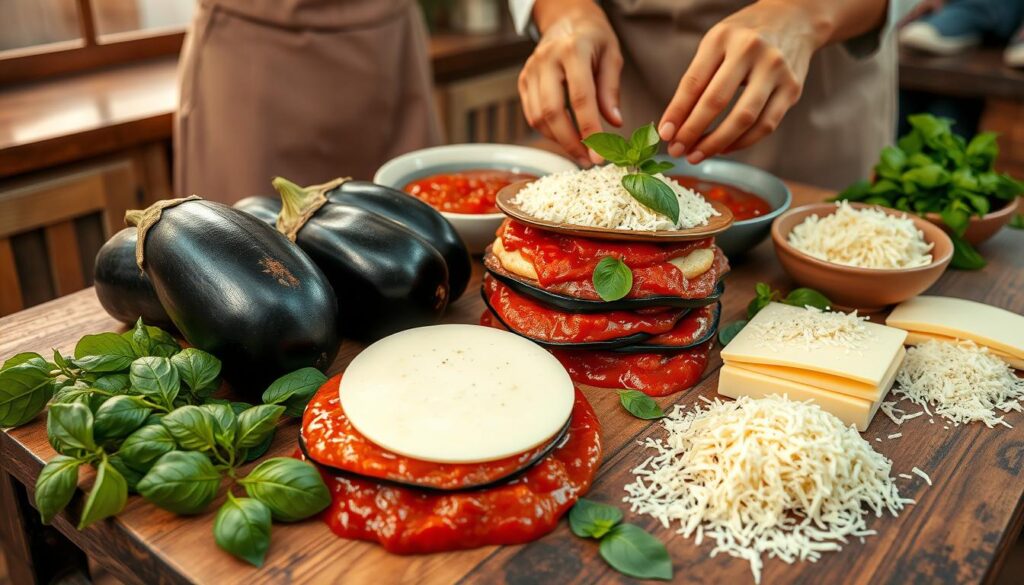 Italian Eggplant Parmesan Traditional Preparation