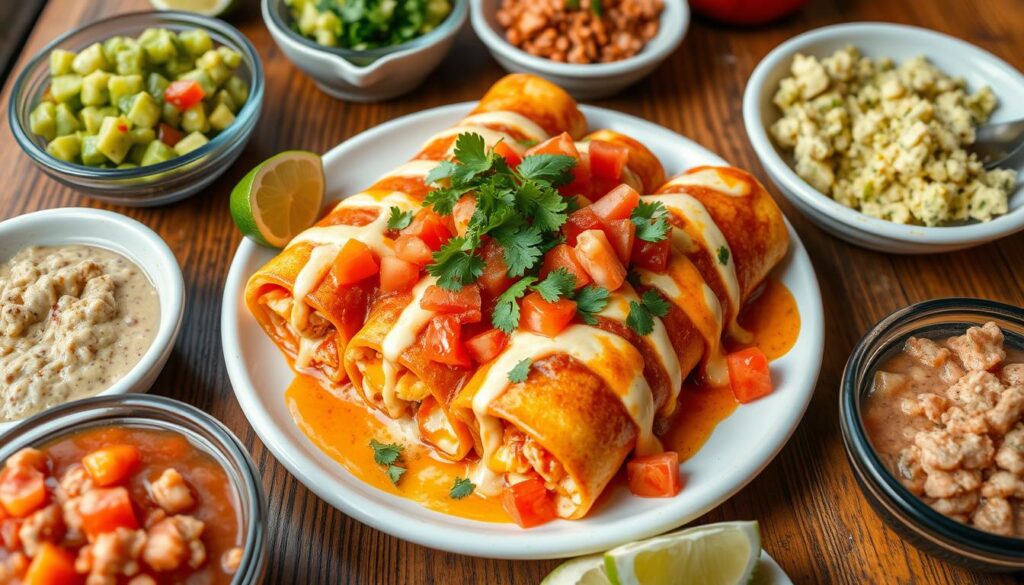 Mexican Seafood Enchiladas