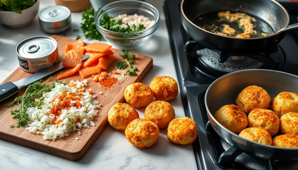 Salmon Croquettes Preparation