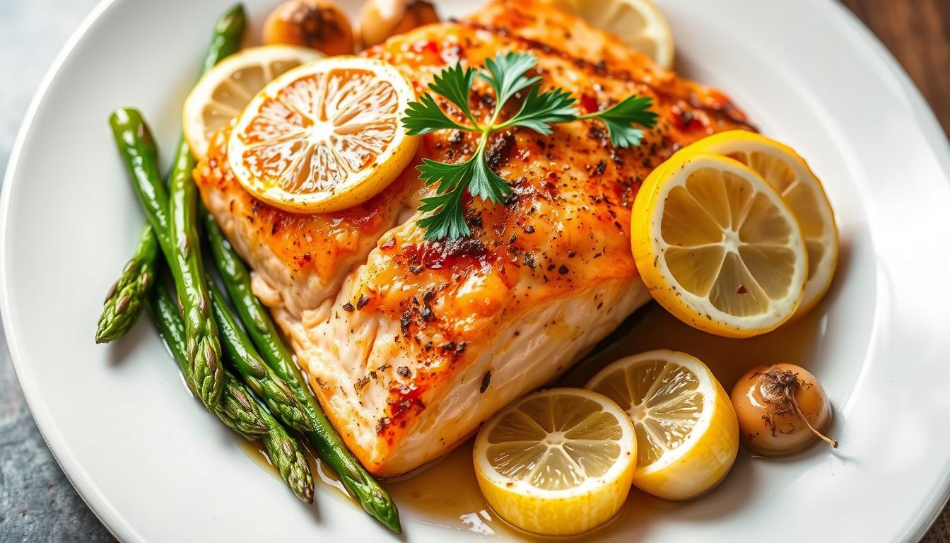 Salmon oven lemon garlic