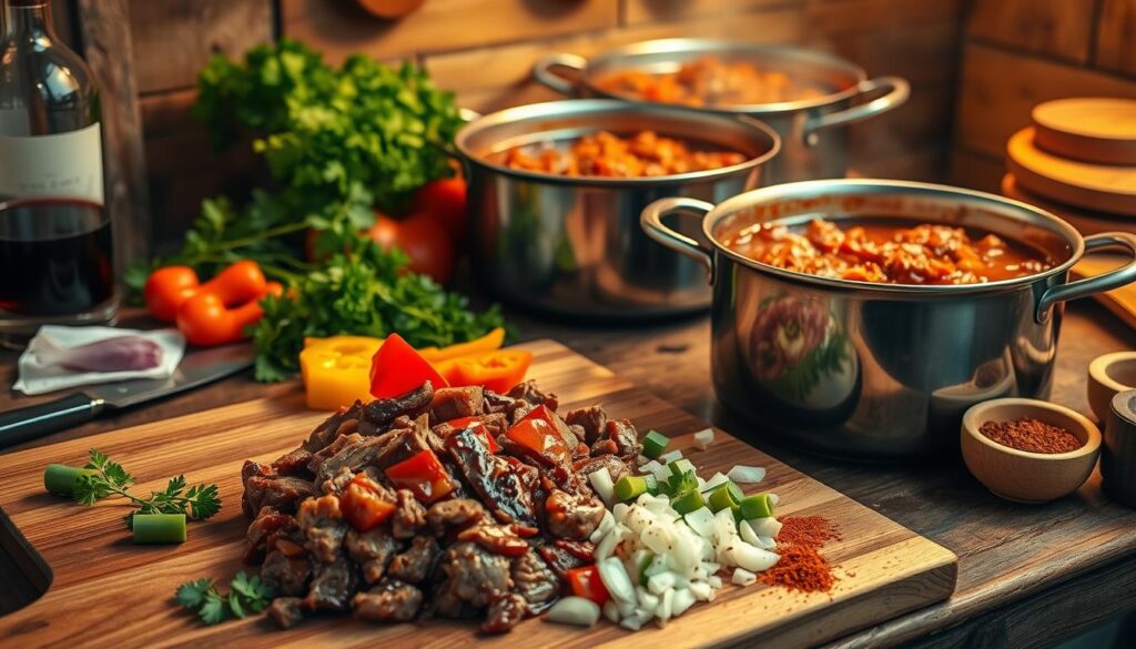 Steak Chili Preparation