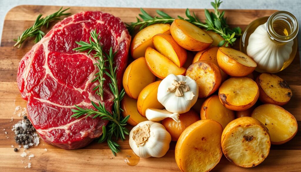 Steak and Potatoes Ingredients