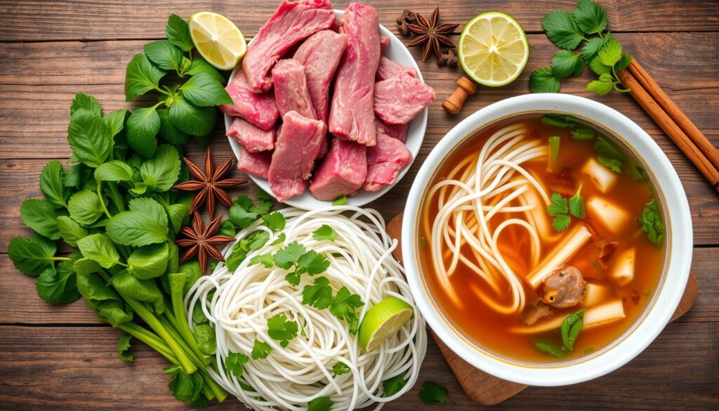 Vietnamese Pho Ingredients