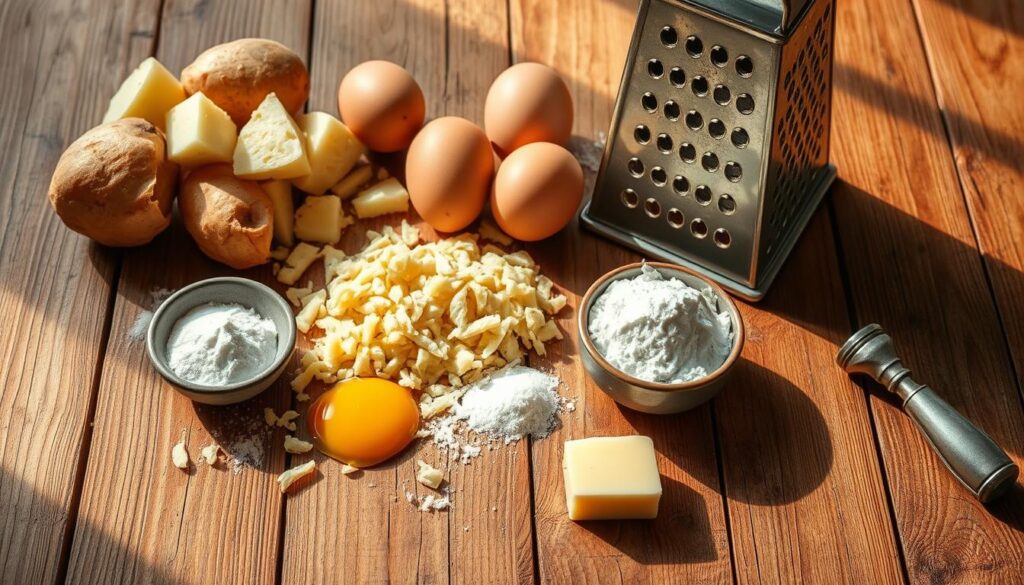 Authentic German Potato Pancakes Ingredients