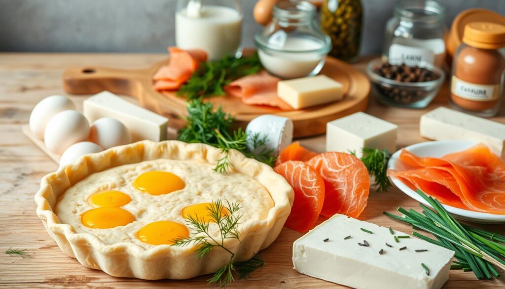 Delicious Salmon Quiche Ingredients