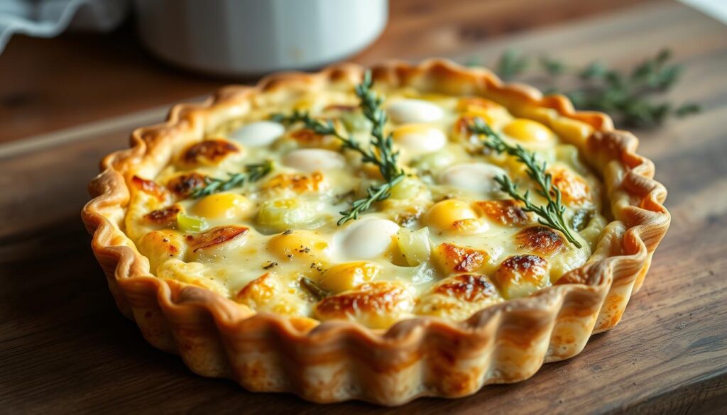 Homemade Quiche with Leeks