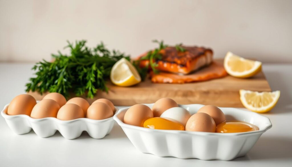 Salmon and Eggs Ingredients