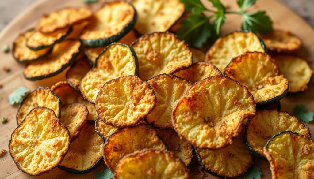 baked zucchini chips