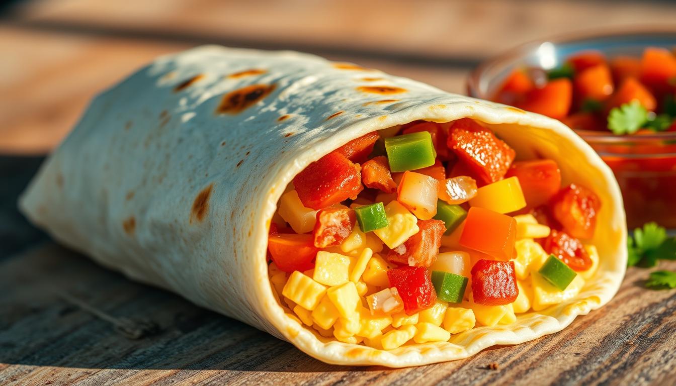 healthy breakfast burrito