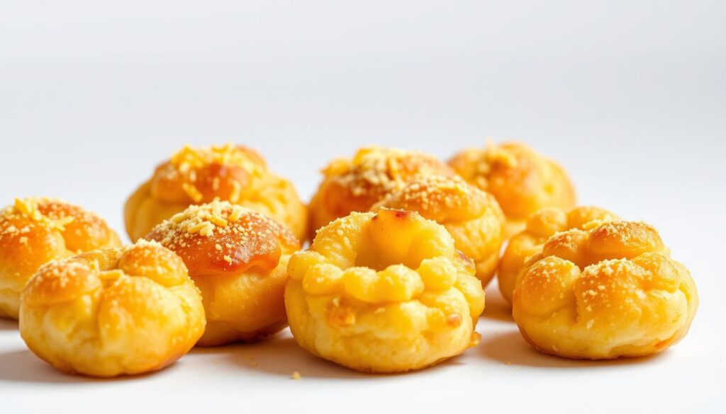 Cheesy mashed potato puffs