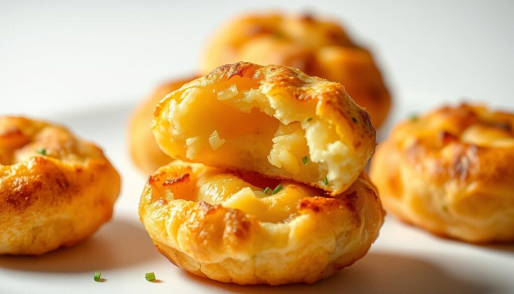 Crispy Cheesy Mashed Potato Puffs